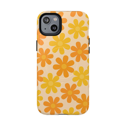 Retro Daisies Pattern iPhone Case | MagSafe