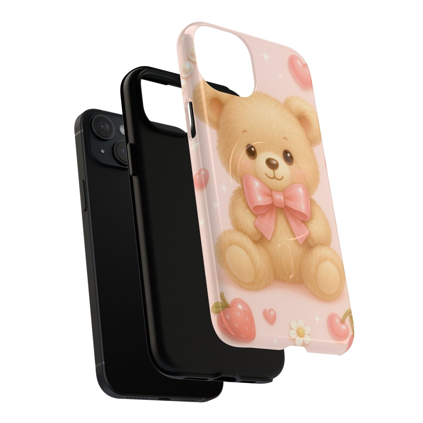 Ribbon Teddy Bear Love iPhone Case with MagSafe