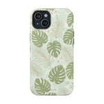Tropical Monstera Phone Case, Impact-Resistant Magnetic iPhone Cover with MagSafe Compatibility