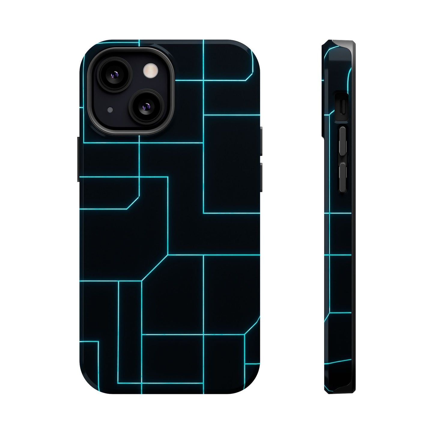 Neon Grid Magnetic Impact-Resistant iPhone Case | MagSafe compatible  Shamo's iPhone 13 Mini / Glossy