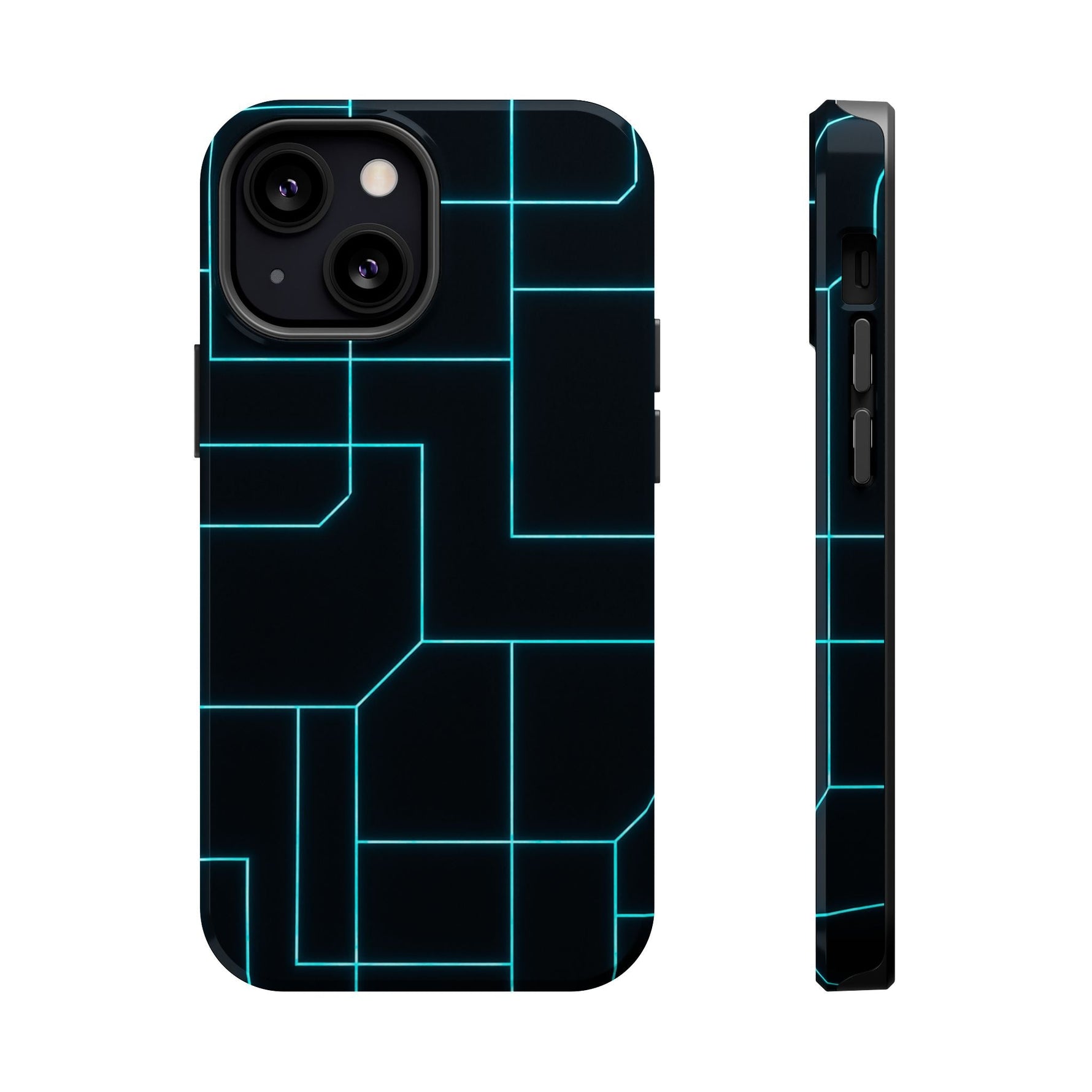 Neon Grid Magnetic Impact-Resistant iPhone Case | MagSafe compatible  Shamo's iPhone 13 Mini / Glossy