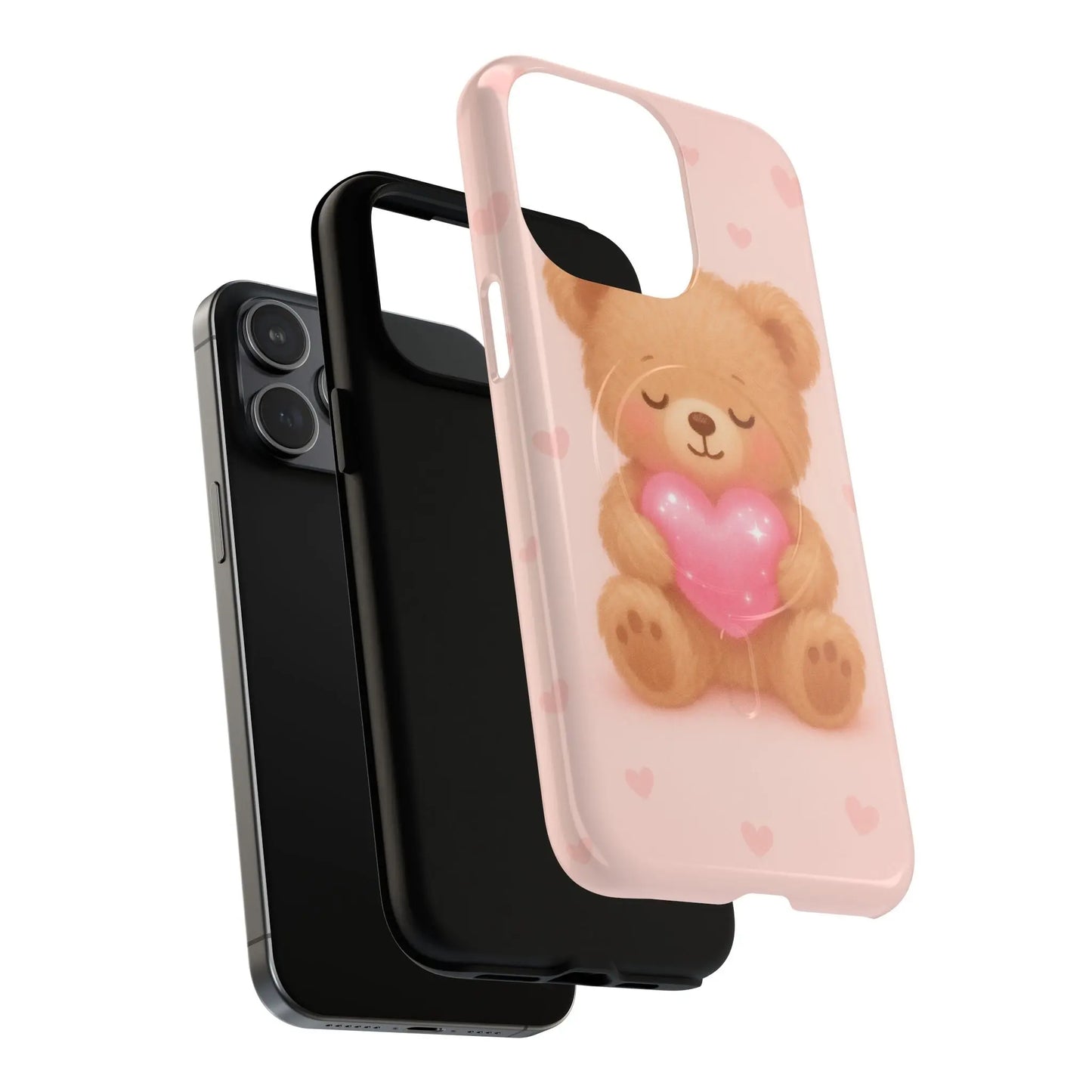 Heart Hug Teddy Bear iPhone Case – with MagSafe - Shamo's