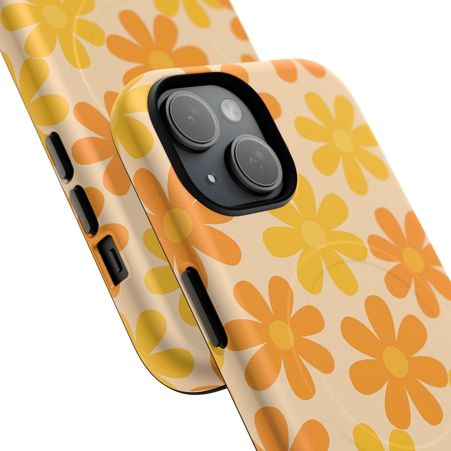 Retro Daisies Pattern iPhone Case | MagSafe