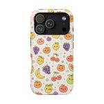 Cute Kawaii Fun Fruit Pattern Magnetic Impact-Resistant iPhone Case with MagSafe Compatibility