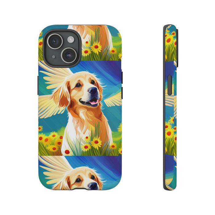 Tough Cases Golden Retriever with Wings Phone case