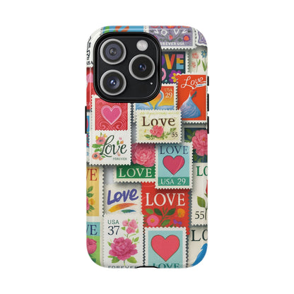 Vintage Romantic Love Stamp iPhone Case | Tough Protection + MagSafe  Shamo's iPhone 15 Pro / Glossy