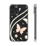 Butterfly Pearl Impact-Resistant Clear iPhone Case - iPhone 12 Pro Max / Without gift packaging - Shamo's