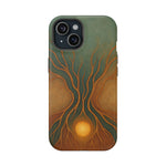 Abstract Tree of Life Design Golden Origin iPhone Case | MagSafe Compatible  Shamo's iPhone 15 / Matte