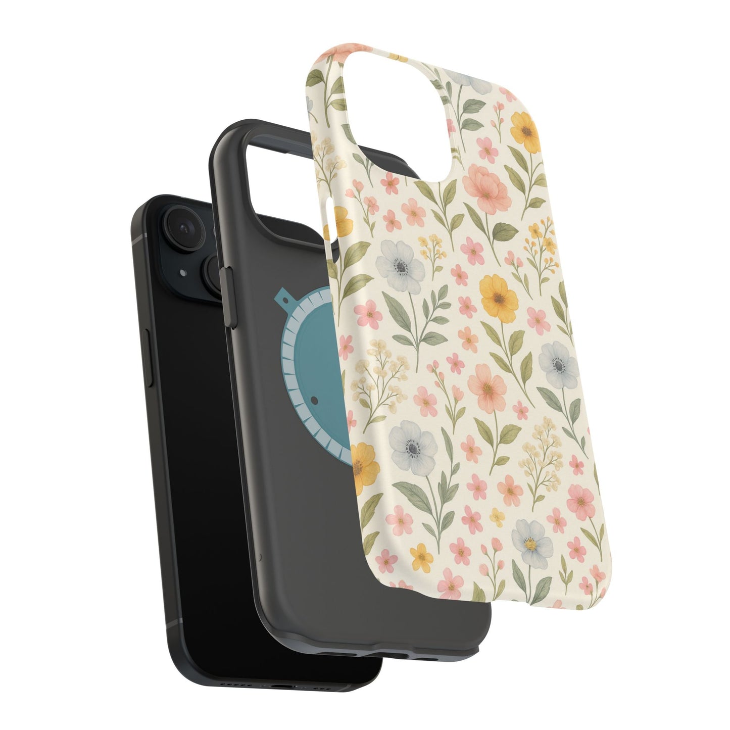 Floral Garden Impact iPhone Case with MagSafe compatibility  Shamo's