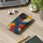Abstract Brushstroke Tough Phone Case — Colorful Red, Blue & Yellow Protective Cover  Shamo's