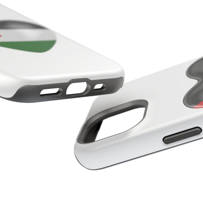 MagSafe Tough Cases with Palestinian flag in heart shape