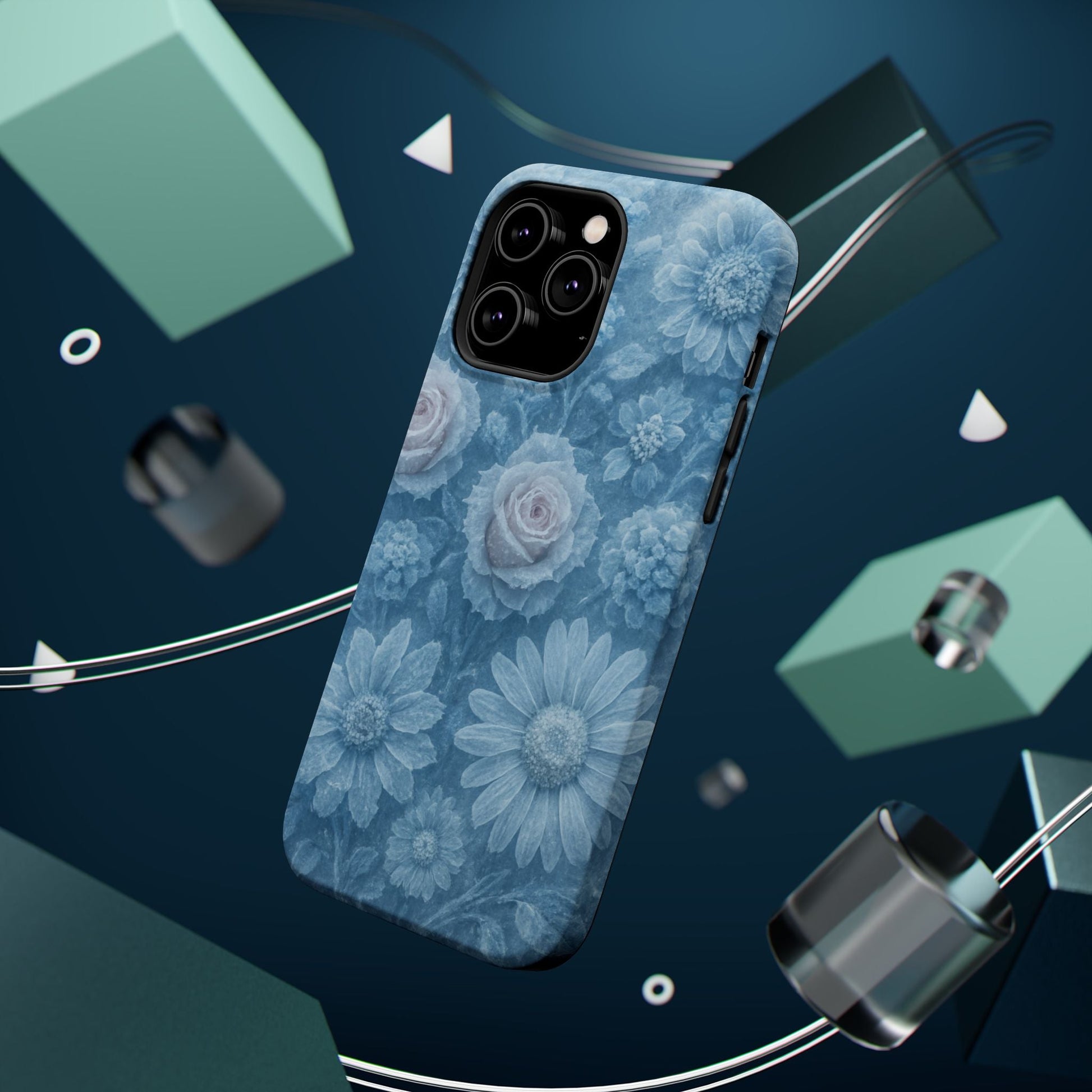 Frozen Beauty Floral Rose iPhone Case | MagSafe compatible  Shamo's
