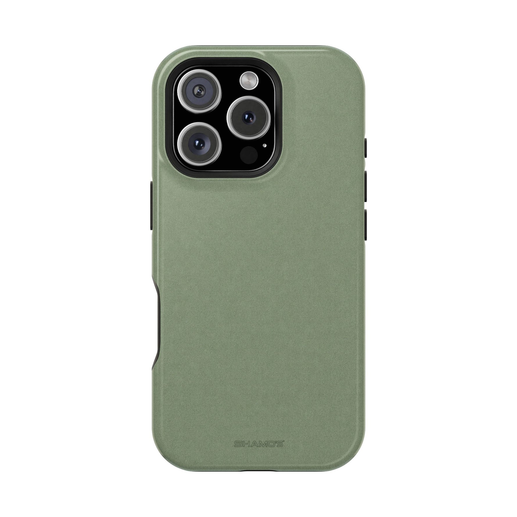 Olive Green MagSafe Compatible Impact-Resistant iPhone Case