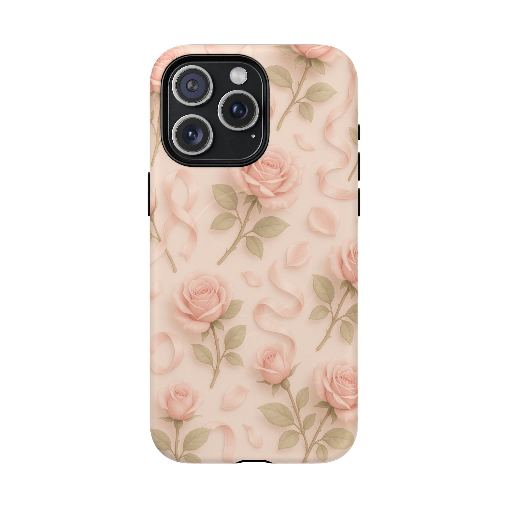 Blush Roses and Ribbons 3D iPhone Case | MagSafe - Shamo's