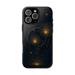 Gold Fireworks Celebration iPhone Case with MagSafe - Shamo's