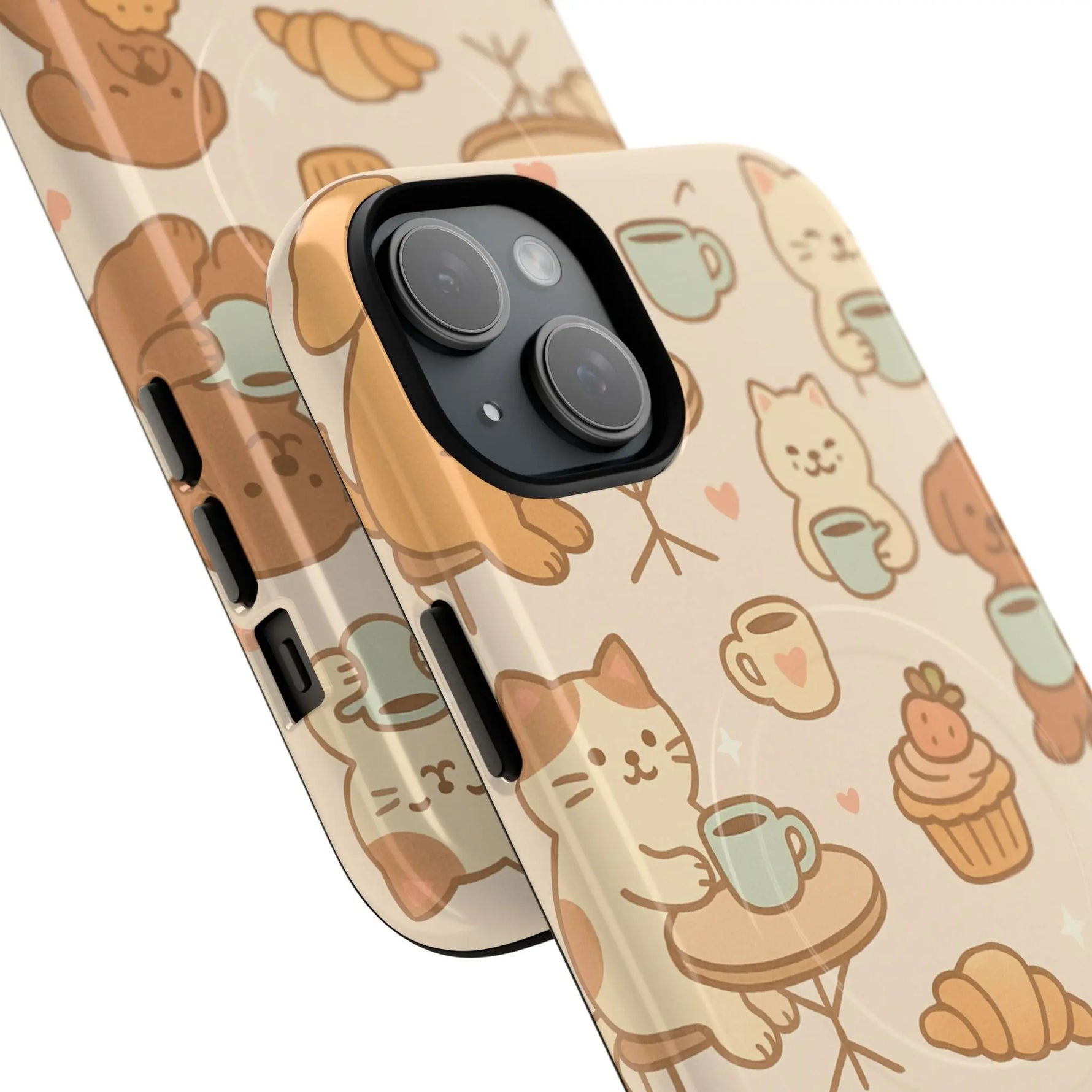 Coffee Cats & Dogs Phone Case with MagSafe - Shamo's
