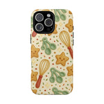 Baking Holiday iPhone Case — Cute Whisk & Cookie Pattern | compatible with MagSafe  Shamo's iPhone 16 Pro Max / Glossy