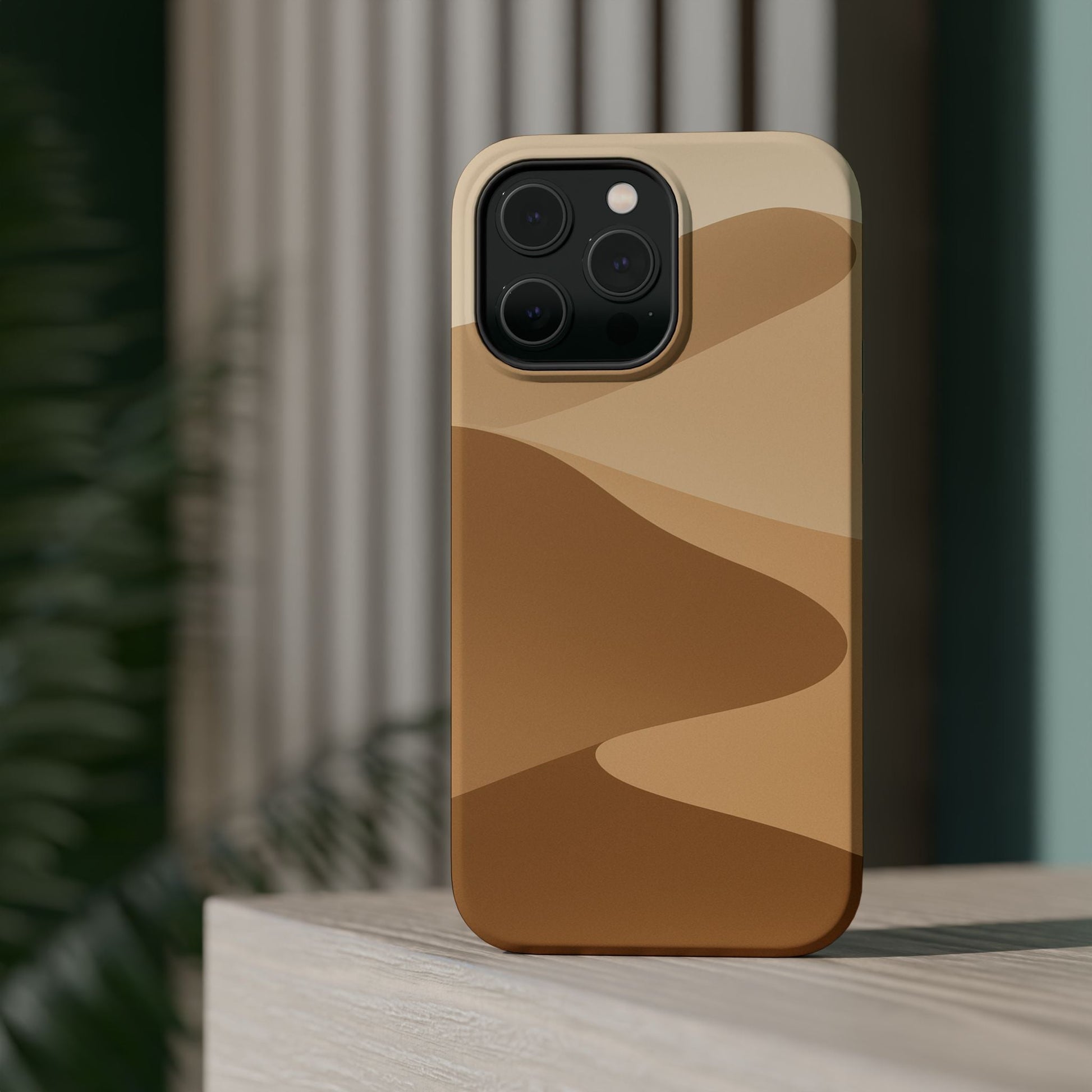 Neutral Desert Wave Design iPhone Case | MagSafe  Shamo's