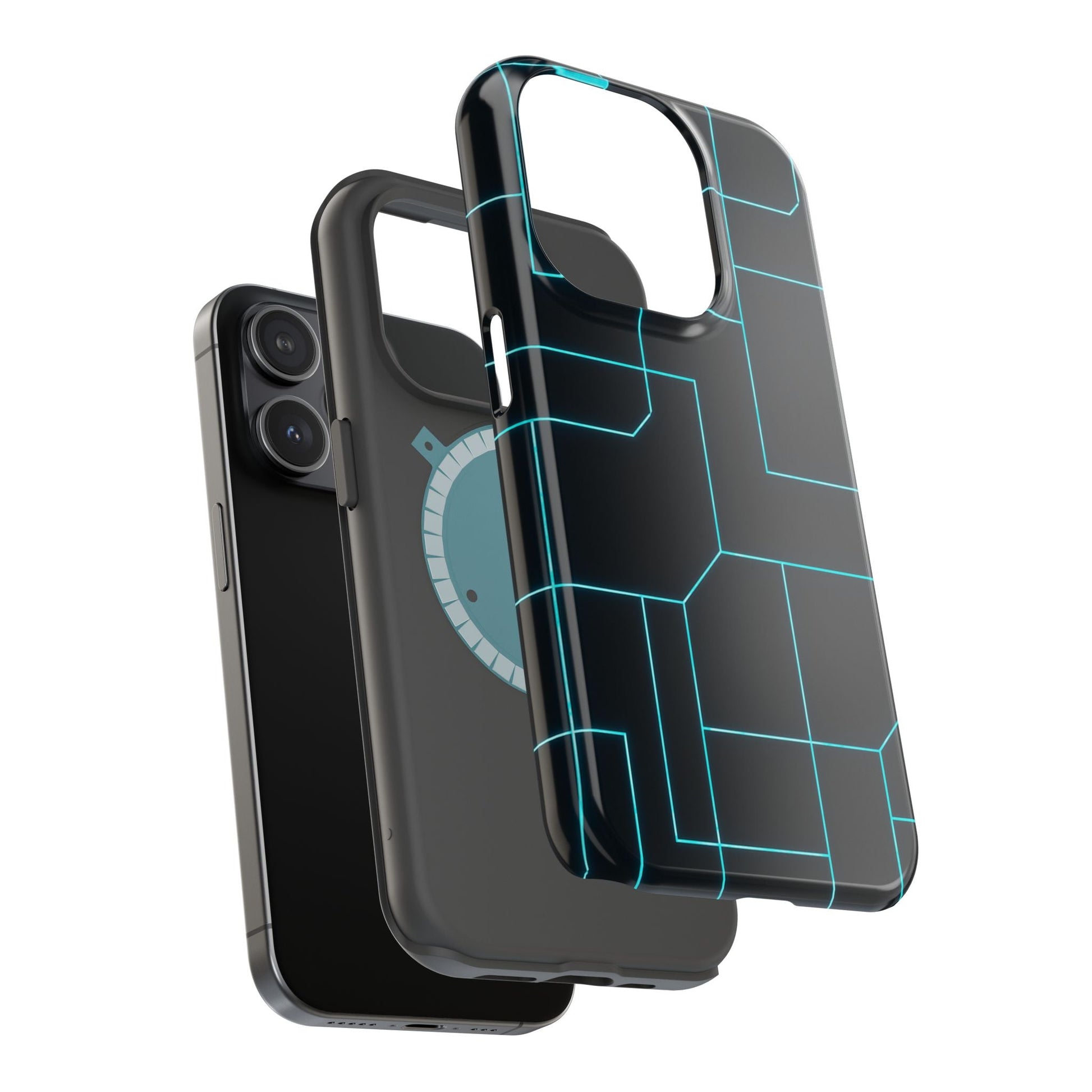 Neon Grid Magnetic Impact-Resistant iPhone Case | MagSafe compatible  Shamo's