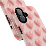Baby Pink Pearl Hearts 3D iPhone Case | MagSafe - Shamo's