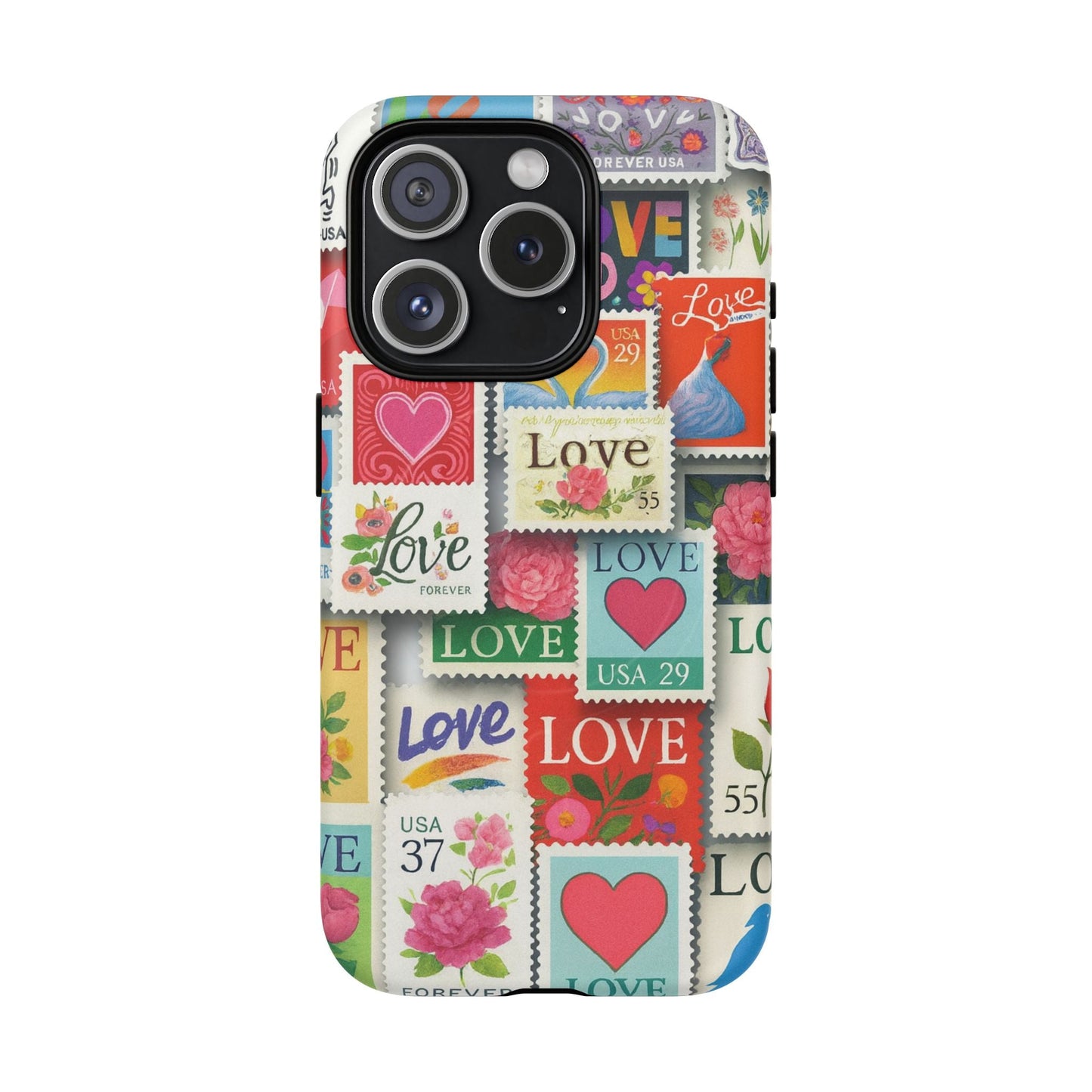 Vintage Romantic Love Stamp iPhone Case | Tough Protection + MagSafe  Shamo's iPhone 15 Pro / Matte