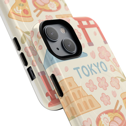Tokyo Travel iPhone Case - Cute Japan Design | MagSafe