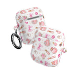 AirPods Case, Pink Beauty Boss Lady Makeup Pattern Silicone Protective Cover