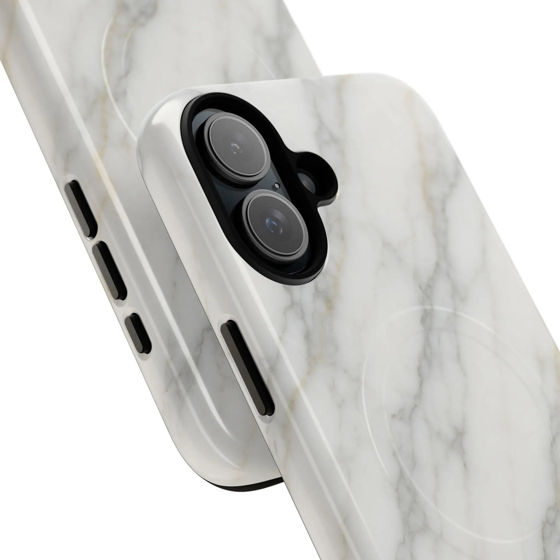 Classic White Marble iPhone Case with MagSafe  Shamo's