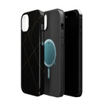 Black Geometric Design iPhone Case | MagSafe  Shamo's