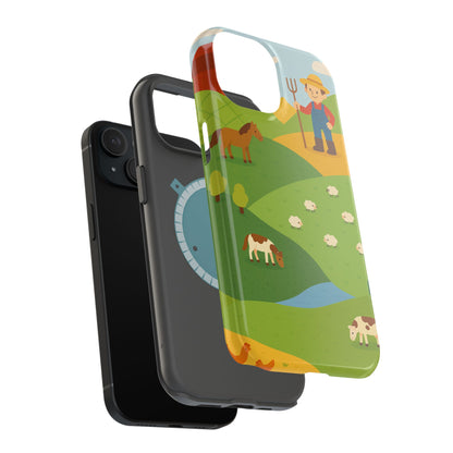 Farm-Themed Impact-Resistant MagSafe Phone Case