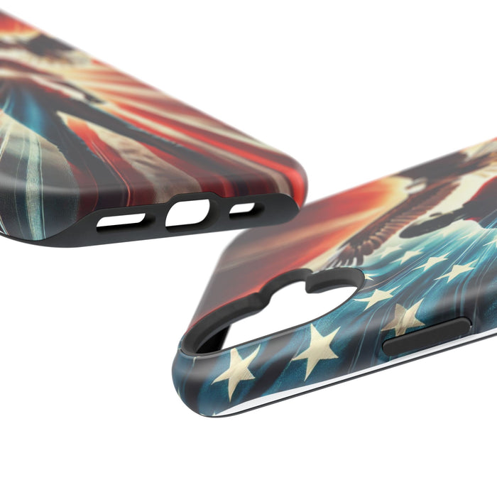 Magnetic Tough Phone Case with MagSafe Compatibility - Proud American Design Edition