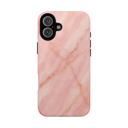 Blush Pink Marble iPhone Case with MagSafe - Shamo's