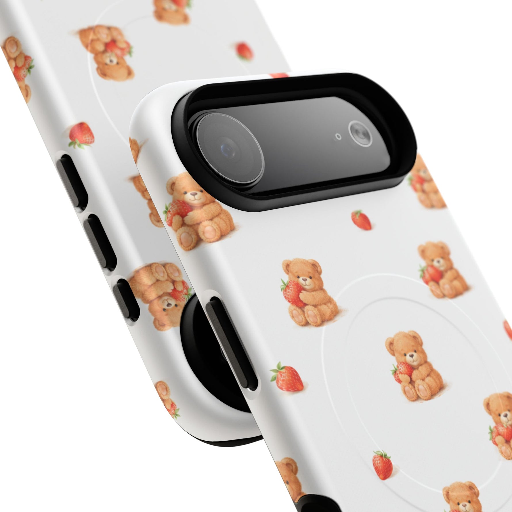 Strawberry Teddy iPhone Case with MagSafe
