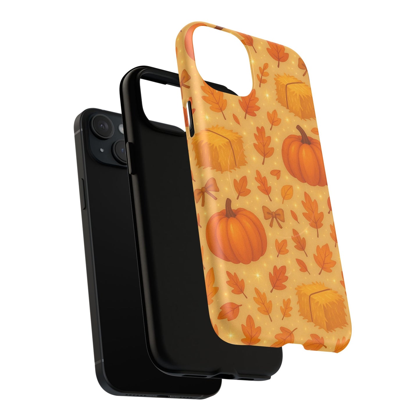 Autumn Harvest iPhone Case — Pumpkin & Haystack Fall with MagSafe - Shamo's