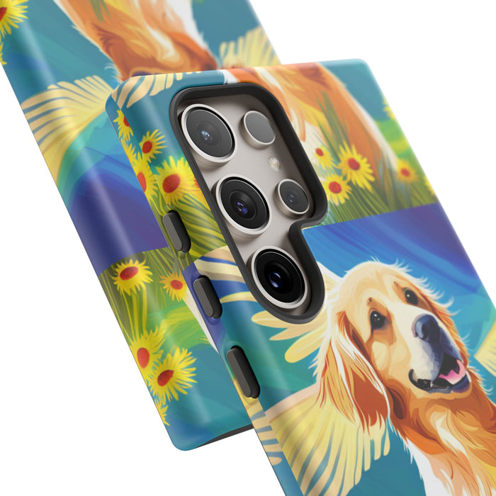 Tough Cases Golden Retriever with Wings Phone case