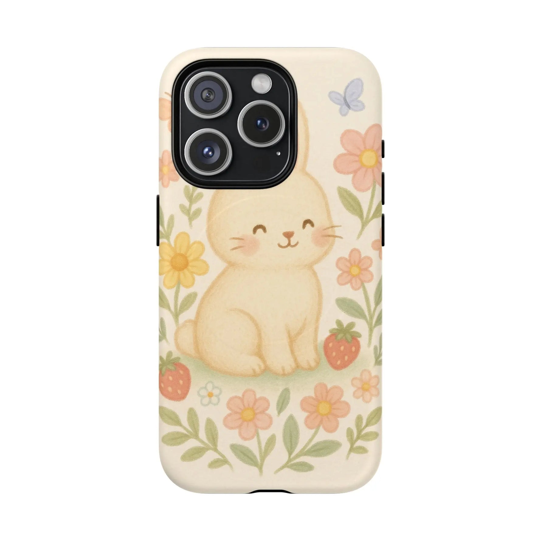 Fluffy Bunny Garden iPhone Case with MagSafe - Shamo's