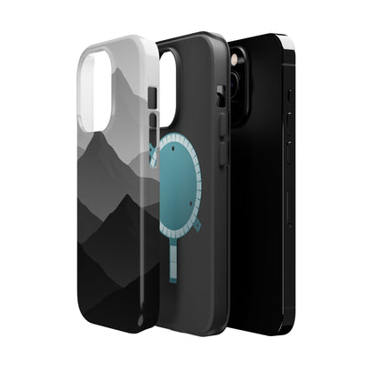 Monochrome Mountain Design iPhone Case | MagSafe  Shamo's