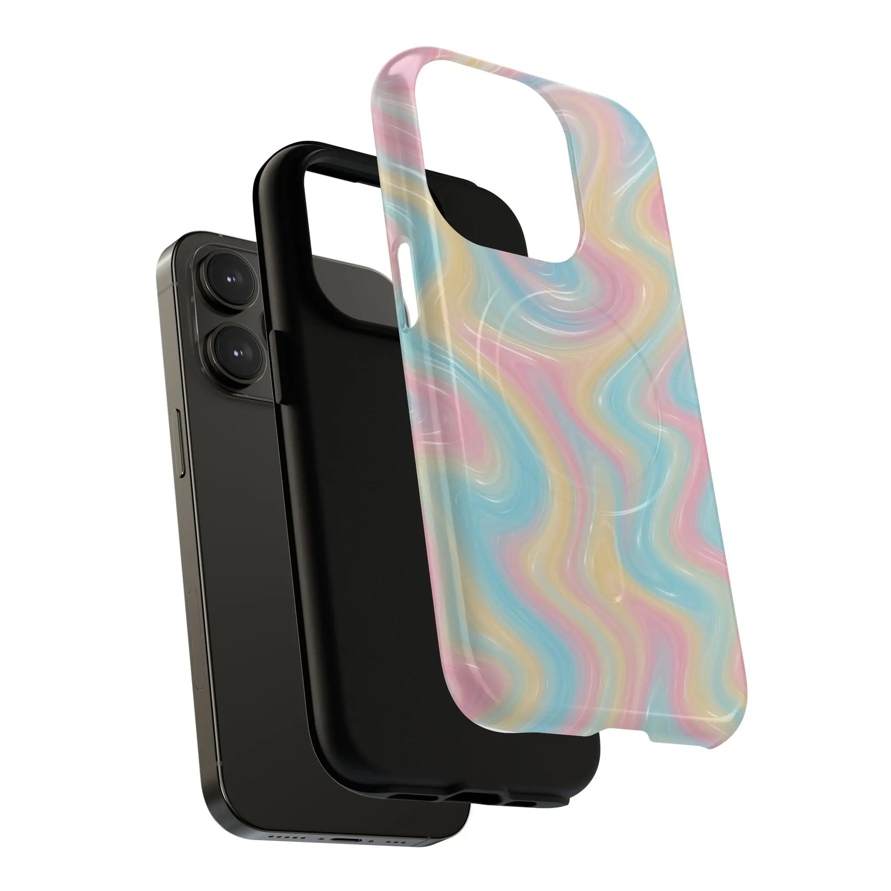 Rainbow Marble Swirl iPhone Case with MagSafe  Shamo's