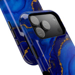 Blue Gold Marble Phone Case  Shamo's