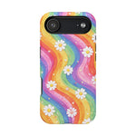 Rainbow Daisy Magnetic Impact-Resistant Phone Case with MagSafe Compatibility - iPhone 17 Air / Matte - Shamo's
