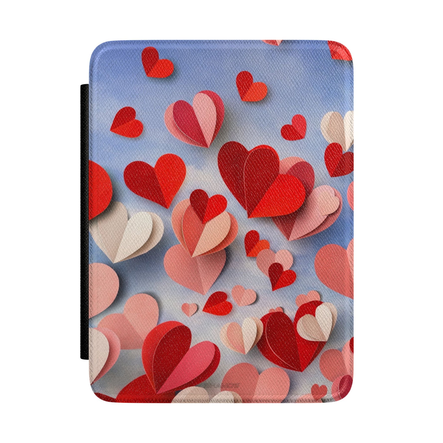 Kindle Case — 3D Paper Hearts Valentine E-Reader Cover