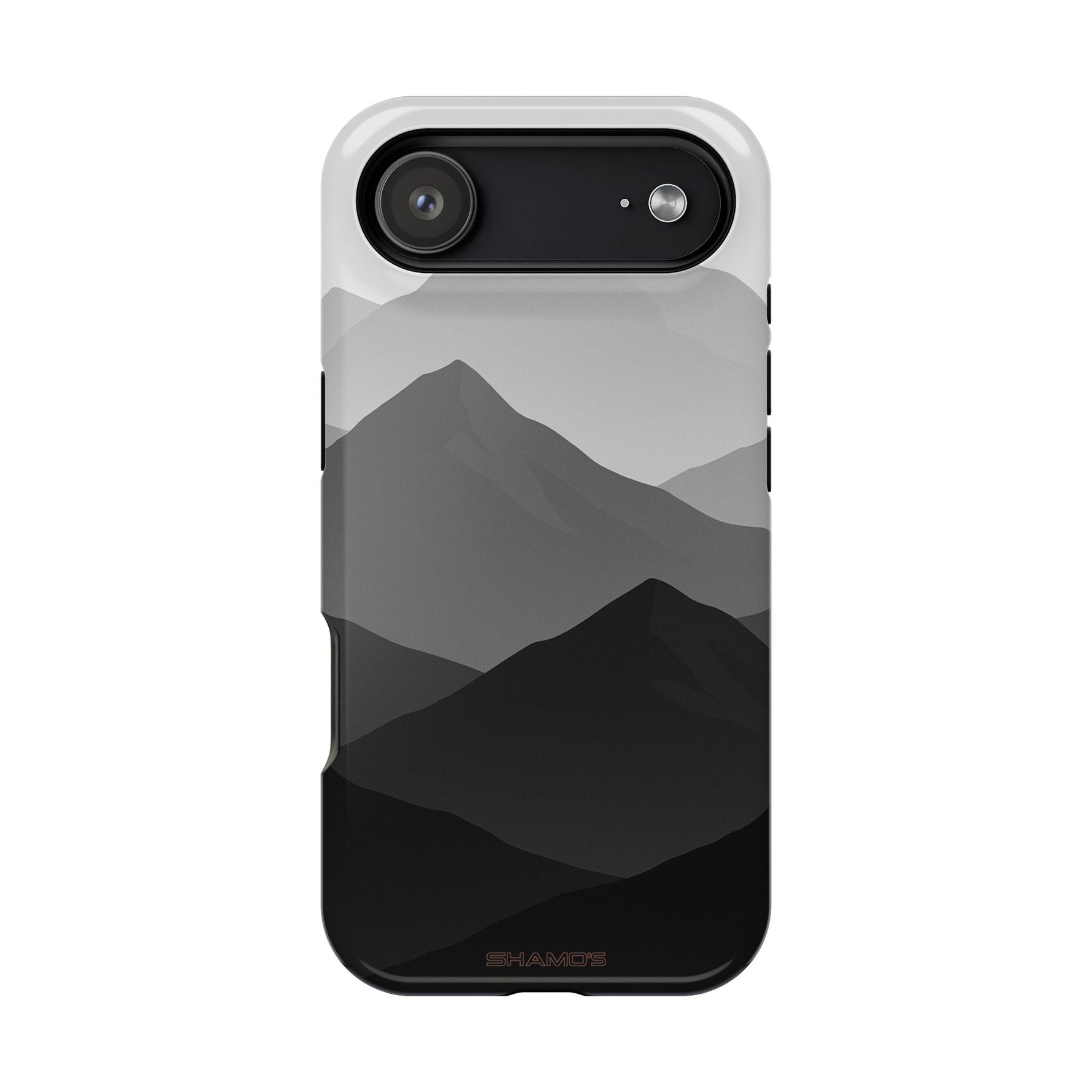 Monochrome Mountain Design iPhone Case | MagSafe