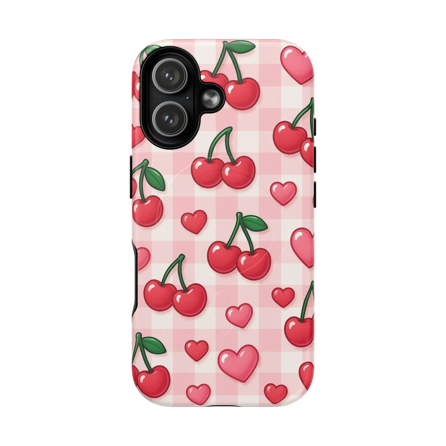 Y2K Cherries & Hearts iPhone Case | MagSafe
