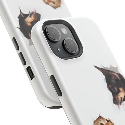 Impact-Resistant Cases with a cat and a dog