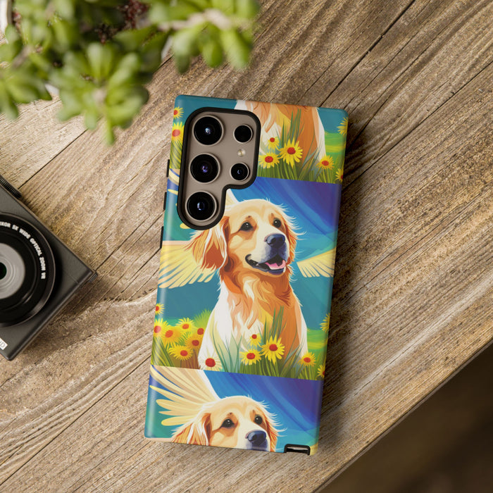 Tough Cases Golden Retriever with Wings Phone case