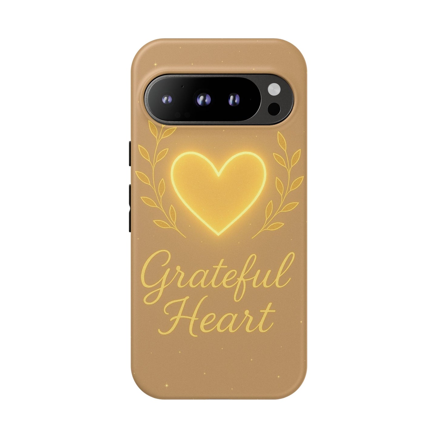 Grateful Heart iPhone Case — Warm Neon Heart
