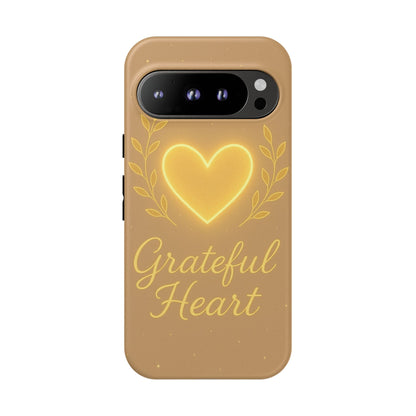Grateful Heart iPhone Case — Warm Neon Heart