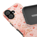 Floral Hearts Magnetic Impact-Resistant Phone Case - iPhone 17 / Glossy - Shamo's