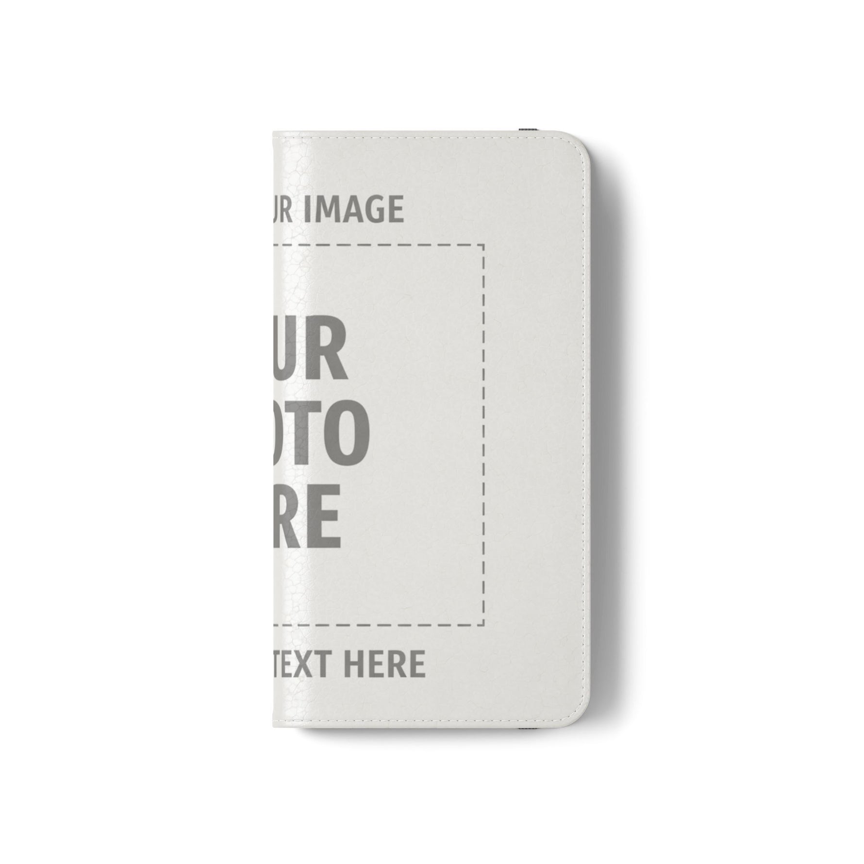 Personalized Flip Wallet Phone Case – Custom Photo & Text Wallet Cover