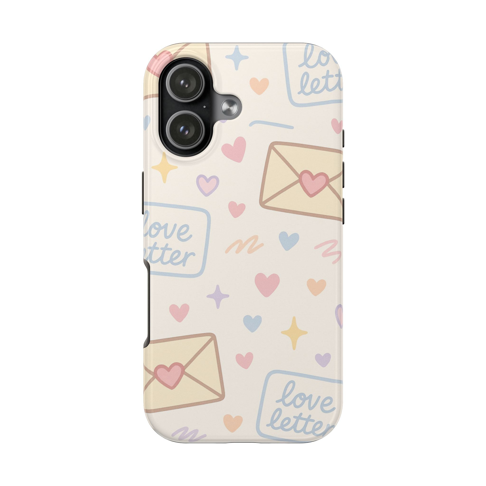 Pastel Love Letter Hearts Impact Phone Case  Shamo's iPhone 17 Pro Max